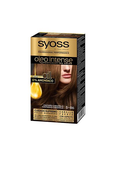Syoss Oleo Intense Ammoniakfreie Haarfarbe #5.86-karamellbraun 5 Stk 5 Pz