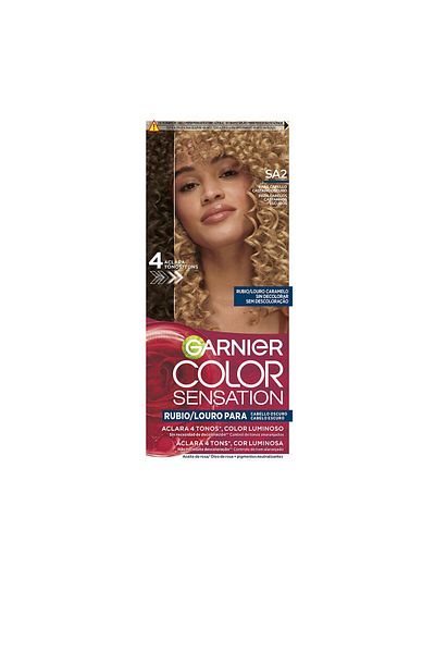 Garnier Color Sensation Leuchtende Blondfarbe Ohne Verblassen Für Dunkles Haar #louro Caramel Garnier
