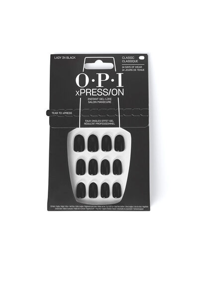 OPI Xpress/on Künstliche Nägel Iconic Shades #lady In Black 30 Stück