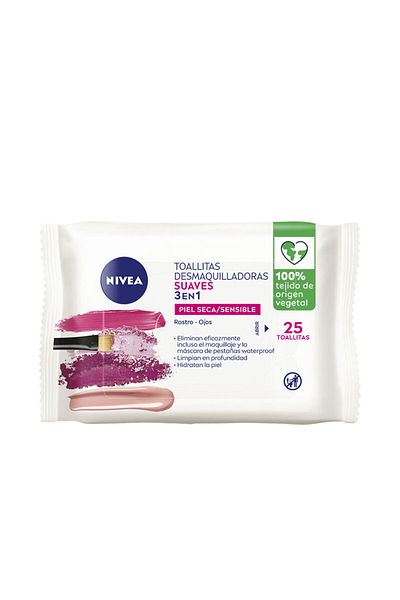 NIVEA Sanfte 3-in-1-make-up-entfernungstücher, 25 Stk