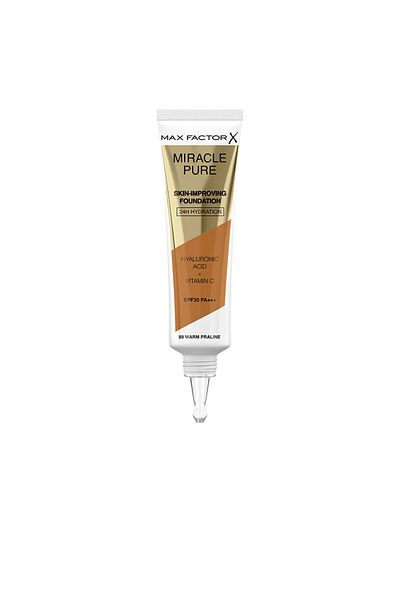 Max Factor Miracle Pure Hautverbessernde Grundierung 24h Feuchtigkeit Spf30 #89-warme Praline 30 ml