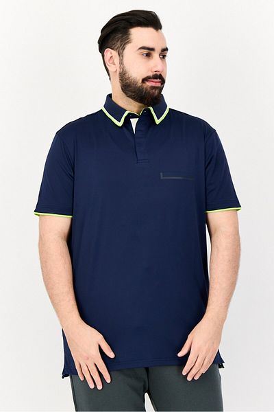Head Men Sportswear Fit Short Sleeve Golf Polo Shirt, Deep Navy