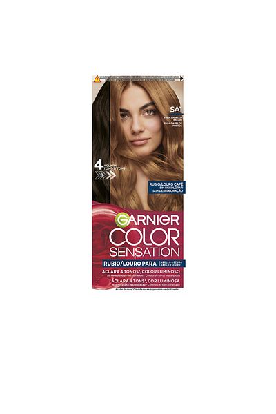 Garnier Color Sensation Leuchtende Blondfarbe Ohne Verblassen Für Dunkles Haar #louro Café Garnier