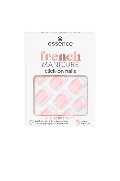 Essence French-maniküre-klick-kunstnägel #01-klassisches Französisch 12 Stk