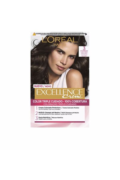 L'Oreal Paris Excellence Creme-farbstoff #3-dunkelbraun L'Oréal Paris 192 ml