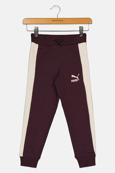 Puma Kids Girl Brand Logo Outdoor Sweatpants, Purple