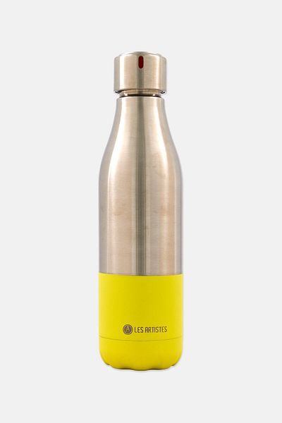 Les Artistes Paris Bottle Up Split Lemon Mat 500ml, Silver/Yellow