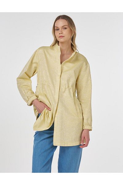 KYR Jacquard Tunic Yellow with Elasticized Cuffs