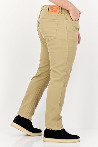 Levi's Men Slim Fit Plain Denim Jeans, Khaki