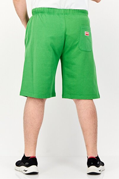 Kenzo Men Graphic Print Basic Shorts, Green