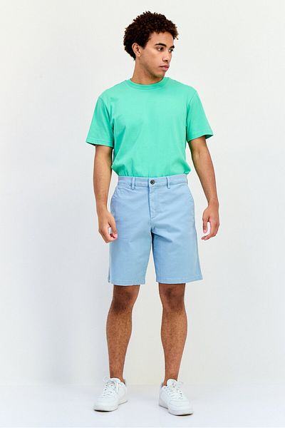 GAP Men Solid Chino Shorts, Mineral Blue