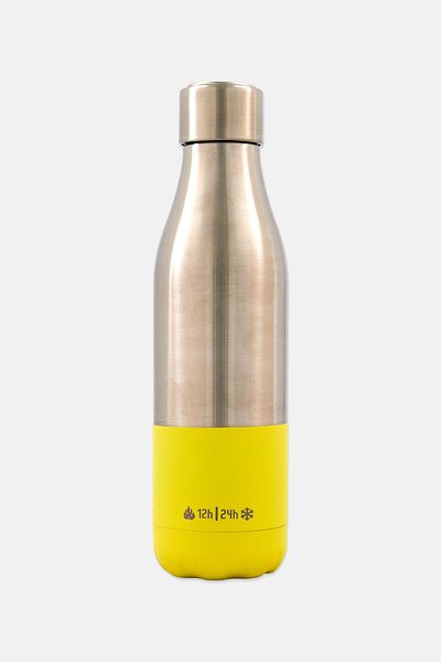 Les Artistes Paris Bottle Up Split Lemon Mat 500ml, Silver/Yellow