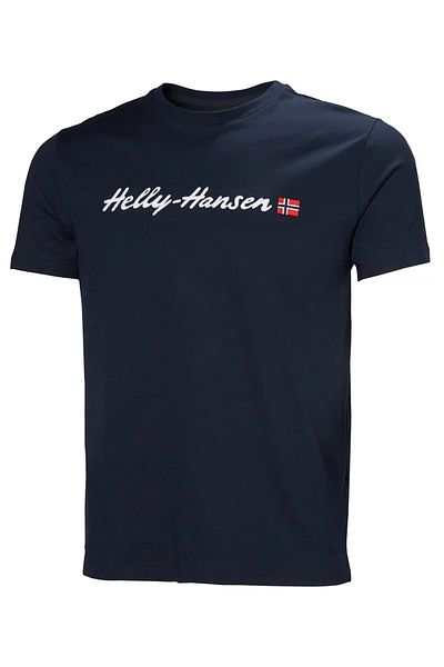 Helly Hansen Men's Navy Blue Helly Hansen Core Graphic T-Shirt 2.0 Tshirt Hha.54599 Hha.597