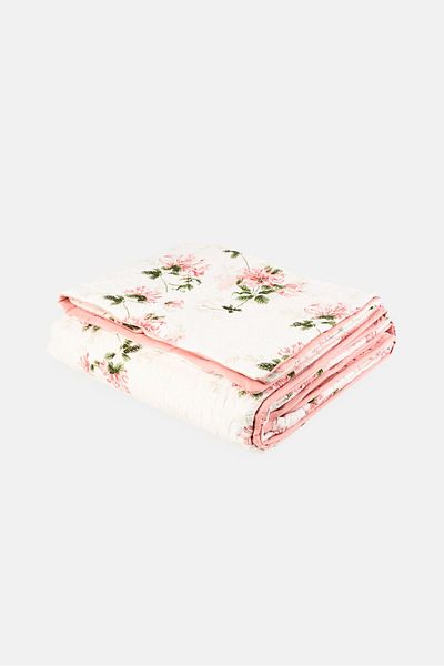Catherine Malandrino Single 2 Pieces Floral Pattern Bedspread With Pillow Case Set, Multicolor