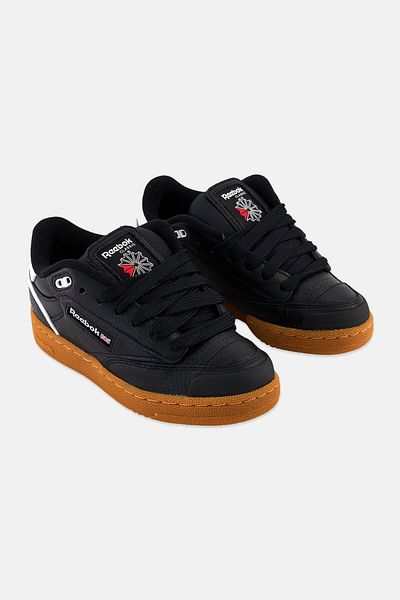 Reebok Kids Boy Club C Bulc Lace Up Tennis Shoes, Black