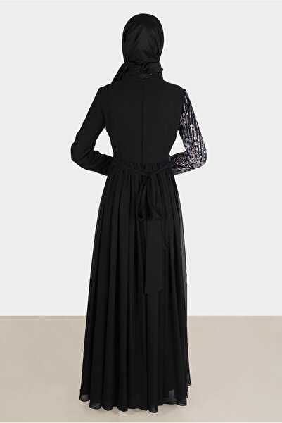 Alvina Taş Detaylı Kuşaklı Abiye Elbise 50222