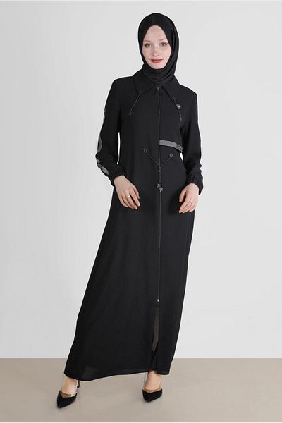 Alvina 10527 Μοντέλο Παλτό με φερμουάρ με κορδόνια