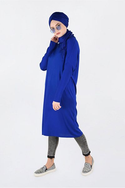 Alvina Cycling Collar Knitting Tunic 4830