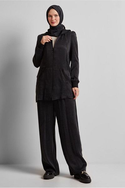 Alvina Hooded Trousers Suit 45585