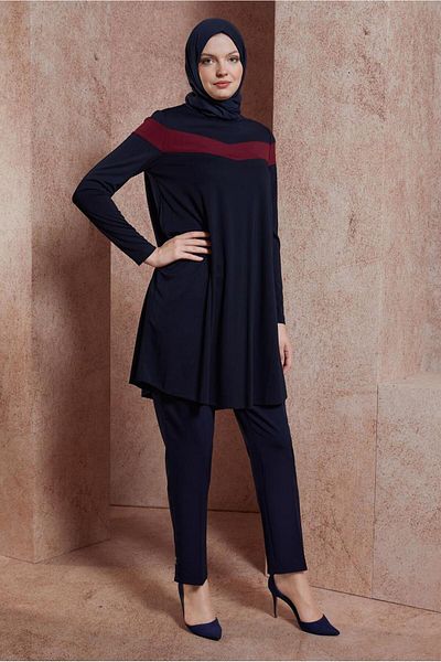 Alvina Stripe Detailed Crew Neck Tunic 4778