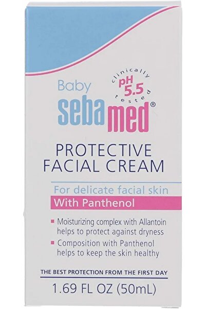 Sebamed Protective Facial Cream 50 ml Daily Moisturizer with SPF & Vitamin E for Hydrated, Shielded Skin