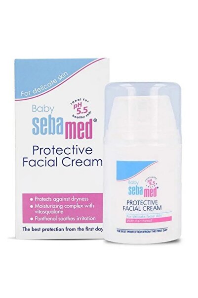 Sebamed Protective Facial Cream 50 ml Daily Moisturizer with SPF & Vitamin E for Hydrated, Shielded Skin