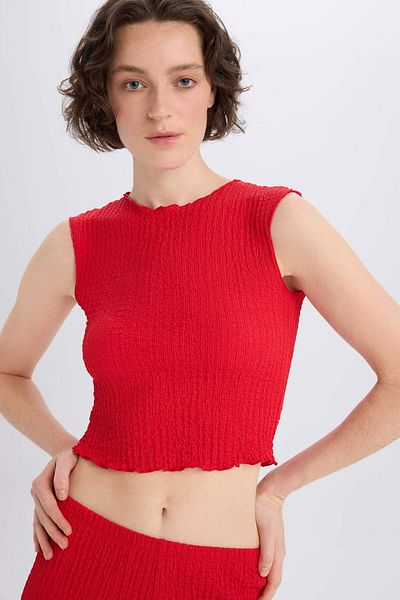 DeFacto Slim Fit Slim Fit Crew Neck Wrap Undershirt E0999Ax25Sp