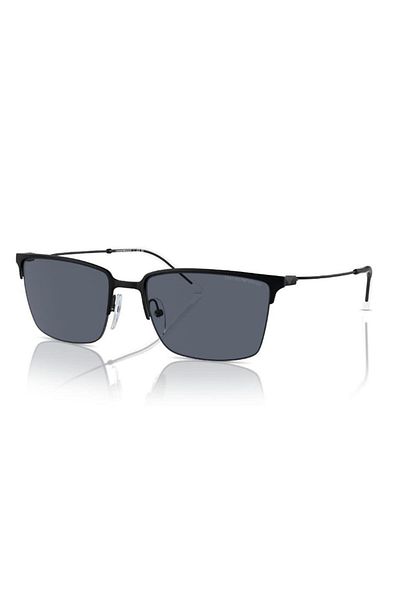 Emporio Armani Man Square Sunglasses- Ea 2155 - Lense Size:58mm - Matte Black