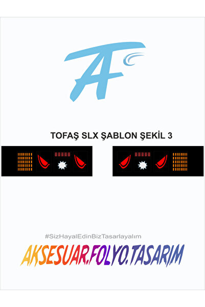 aksesuar folyo tasarım Fiat Tofaş Slx Stop Folyo