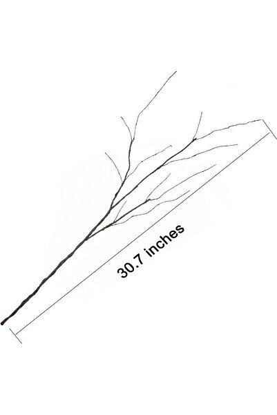 Generic FeiLix 10PCS Curly Willow Branches, 30.7in Decorative Artificial Twigs, Brown