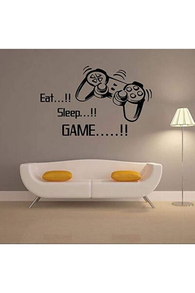Generic Removable Wall Stickers for Home Decoration — Game Controller Handle Design (1 pc)