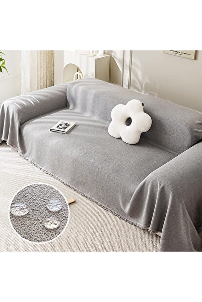 Generic Boho Chenille Couch Cover for 2-3 Cushion Sectional Sofa, L-Shape Was...