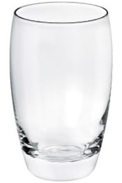 Borgonovo أكواب زجاجية من أوريليا، سعة 330 مل، طقم من 3 قطع