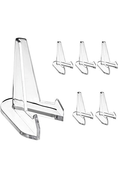 BOMEKS Acrylic Display Stands by BOMEKS, Pack of 6 Small Stands for Displaying Photos and Artwork