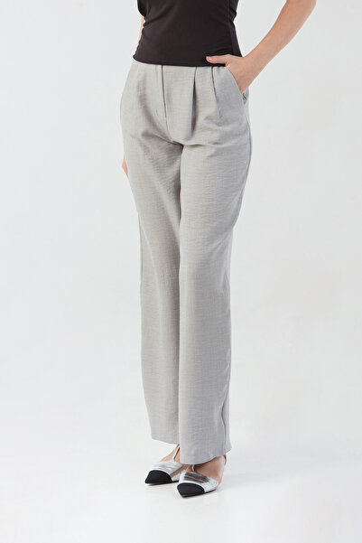 Fulla Moda Buttoned High Waist Palazzo Trousers