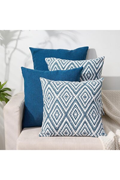 SYOSI Linen Decorative Throw Pillow Covers Set of 4 Square Cushion Covers for Sofa Couch Living Room