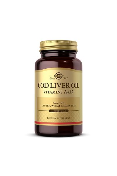 Solgar Cod Liver Oil Softgels (Vitamin A & D)