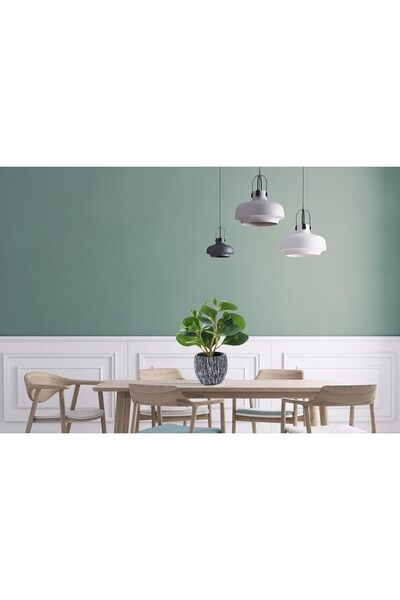 Generic Real-Looking Artificial Fern with Cement Pot for Home and Office - AlphaAcc