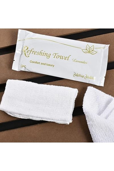 Other Refreshing Wet Cotton Towel, Lavender Scented Wipes (PACKAGING COLOR MAY VARY - 25PCS)