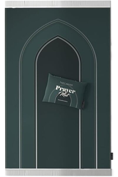 Generic ART MOOD HOME Velvet Prayer Mat, Dark Green, 68 x 117 cm
