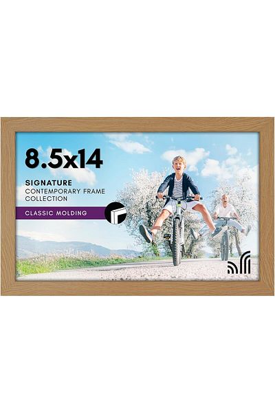 Generic Americanflat 8.5x14 Picture Frame with Shatter-Resistant Glass - Gallery Style Frame with Engineere