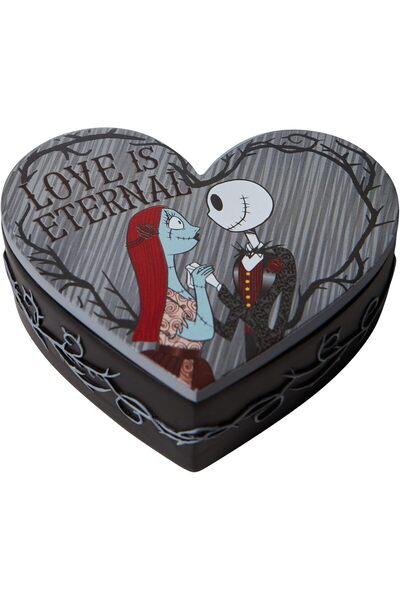Enesco Jack & Sally Jewelry Trinket Box (The Nightmare Before Christmas), 1.2...