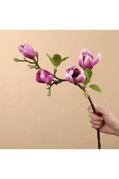 Choice 1 1pc Artificial Silk Magnolia Flower Home Outdoor Garden Vase Windowsill Wedding Bride Festival Ou.