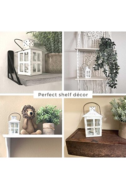 KATE ASPEN حامل شموع ريفي عتيق عتيق مقاس 7.5 بوصة، فانوس زخرفي، ديكور زفاف