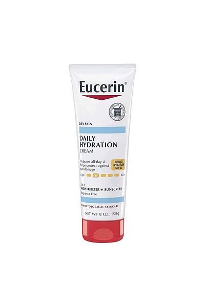 Eucerin يوسيرين كريم الترطيب اليومي، بمعامل حماية من الشمس 30، خالٍ من العطور- 226 جرام