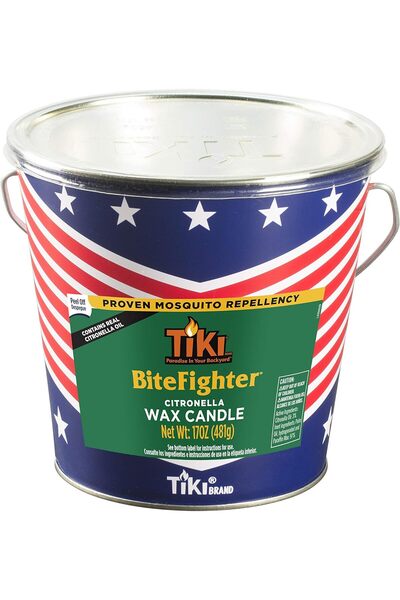 Tiki شمع السترونيلا بايت فايتر في دلو معدني، 481 جم (طراز 1418104)