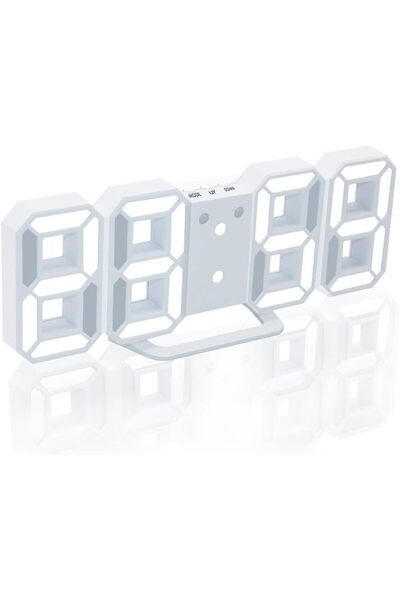 Arabest 3D LED Digital Alarm Clock 9.7" Auto Adjustable Brightness, 12/24h Display, Date Temperature