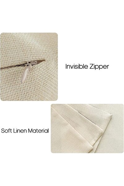 X SPRING Throw Pillow Covers 4-Piece 45x45cm (Khaki)