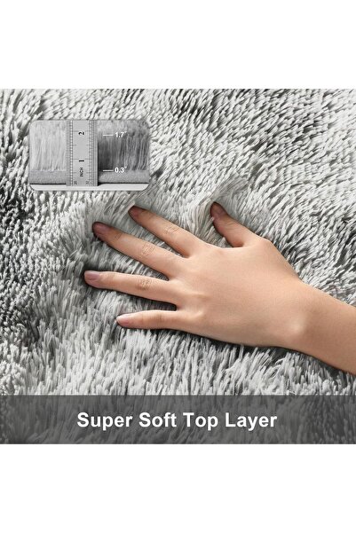 HI-FINE (in70)Area Rugs for Bedroom Living Room, Fluffy Fuzzy Shag Shaggy Soft Plush Carpet, Indoor Floor Rug for Kids Home Dorm Decor (Camel, 160 x 200 CM)