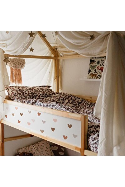 Finduat Boho Heart Wall Stickers - Removable Wall Decals for Nursery & Kids Room